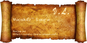 Vucskó Laura névjegykártya